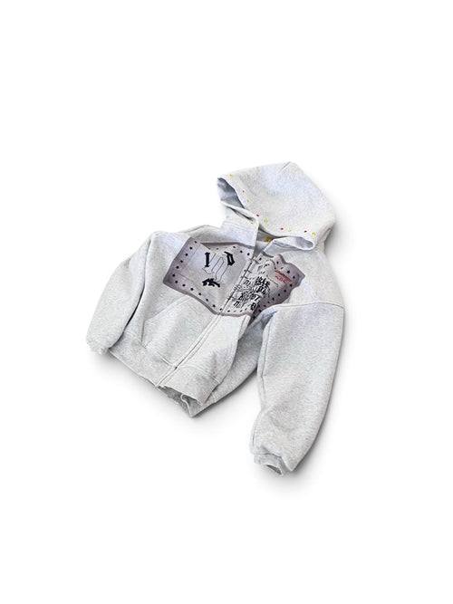 Grey 'Identity' Zip Up