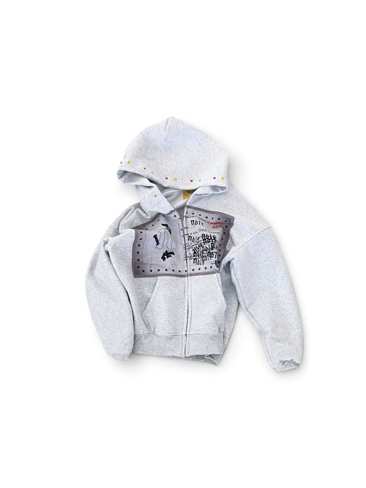 Grey 'Identity' Zip Up