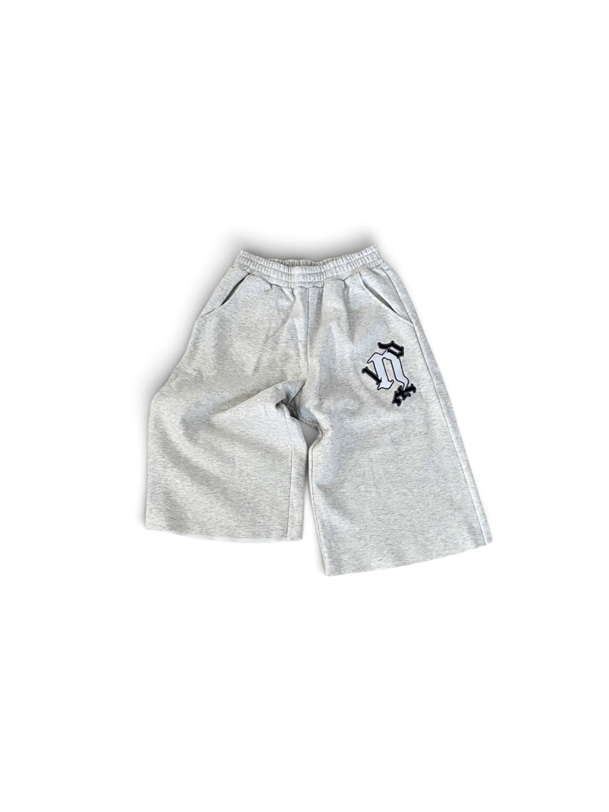 Grey 'Logo' 3/4 Shorts