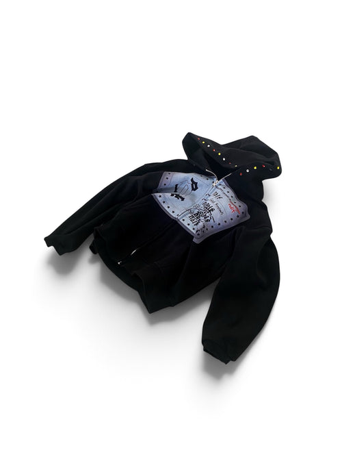 Black 'Identity' Zip Up