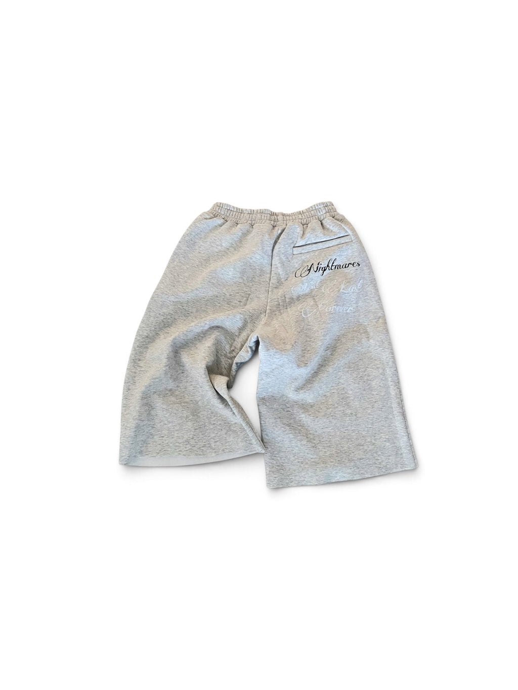 Grey 'Logo' 3/4 Shorts