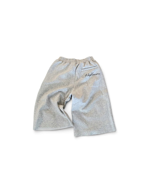 Grey 'Logo' 3/4 Shorts