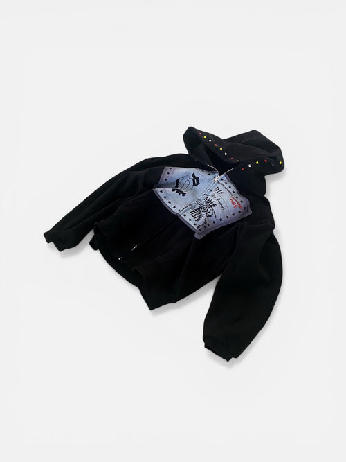 Black 'Identity' Zip Up