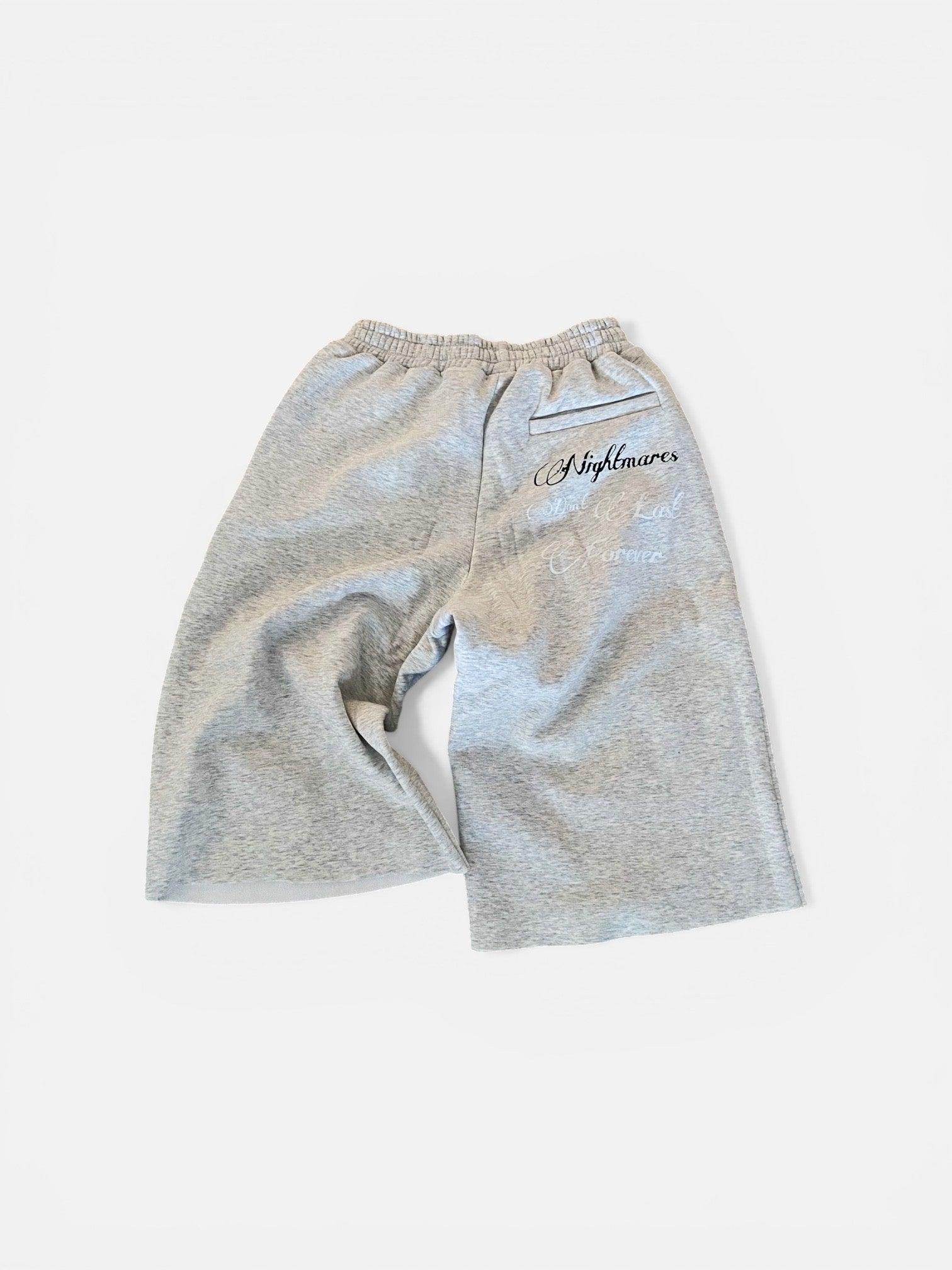 Grey 'Logo' 3/4 Shorts