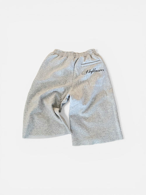Grey 'Logo' 3/4 Shorts