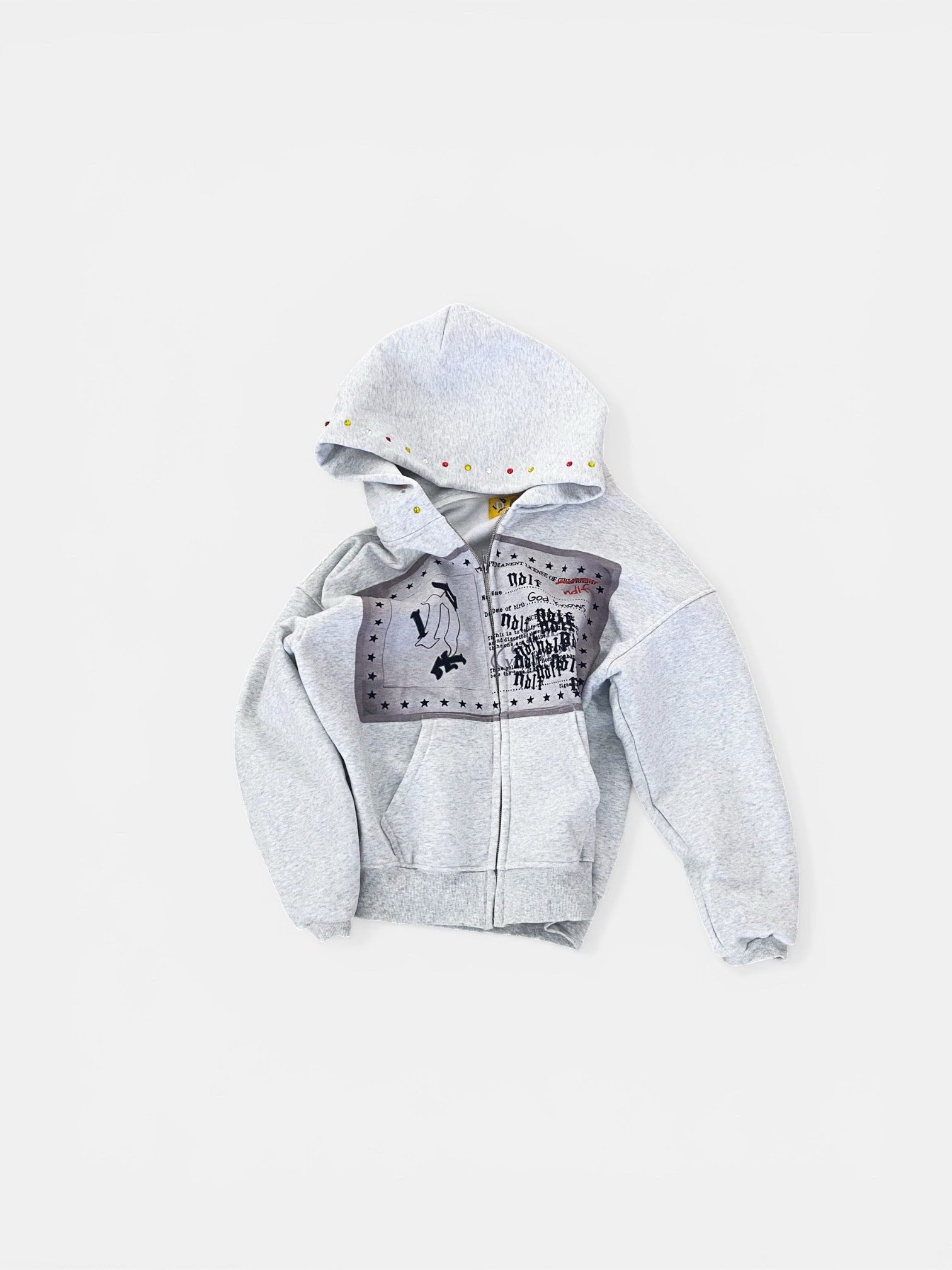 Grey 'Identity' Zip Up